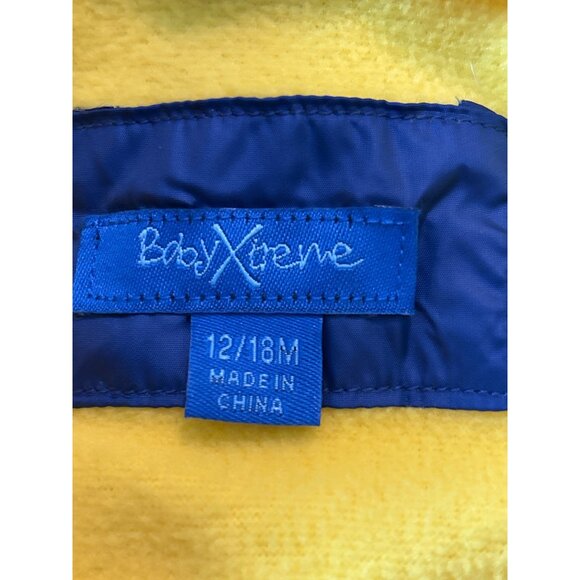 Baby Blue Puffer Snowsuit With Hood & Bear Patch 12-18 months - Picture 10 of 13